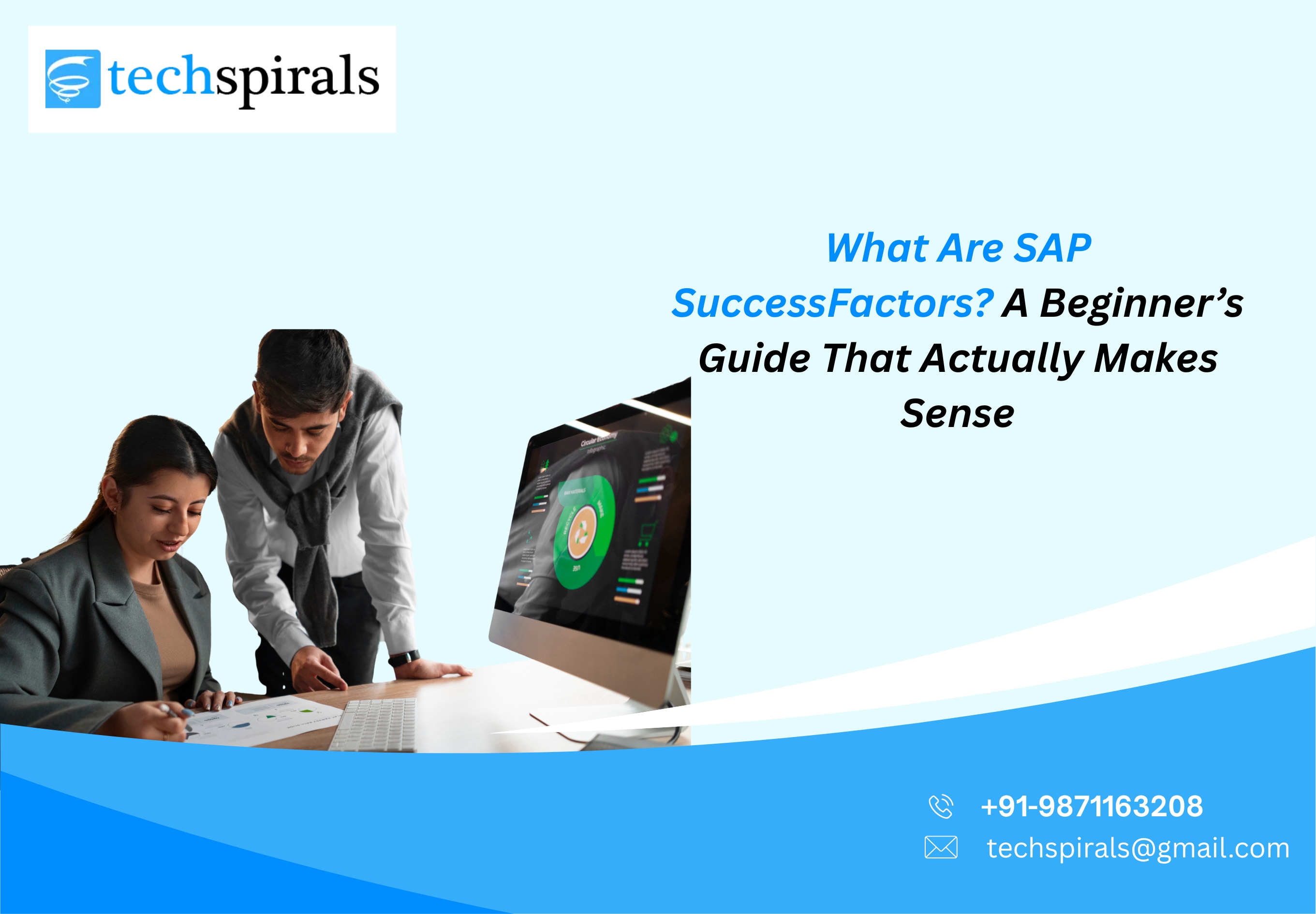 SAP SuccessFactors course  overview showing core HR modules and cloud-based human capital management system
